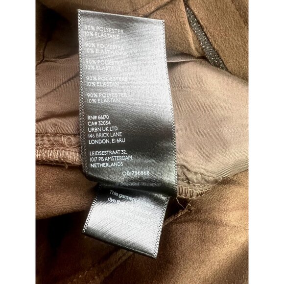 Free People We The Free Women's Straight On Suede Shorts Chestnut XS - Picture 11 of 13